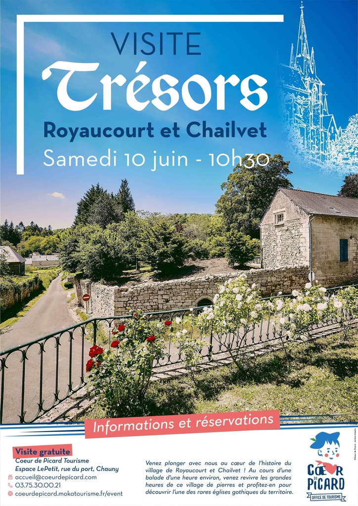 Visite Trésors : Royaucourt et Chailvet